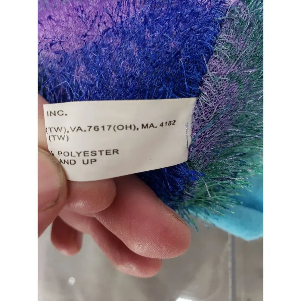 2004 fourstar‎ pals plush monkey multicolored furry fur stuffed animal toy
